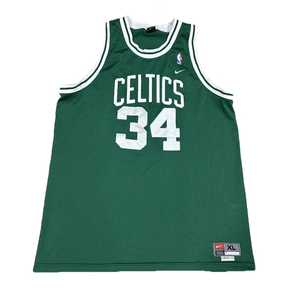 Paul Pierce Boston Celtics #34 Nike Mens XL Sewn Basketball Jersey Green